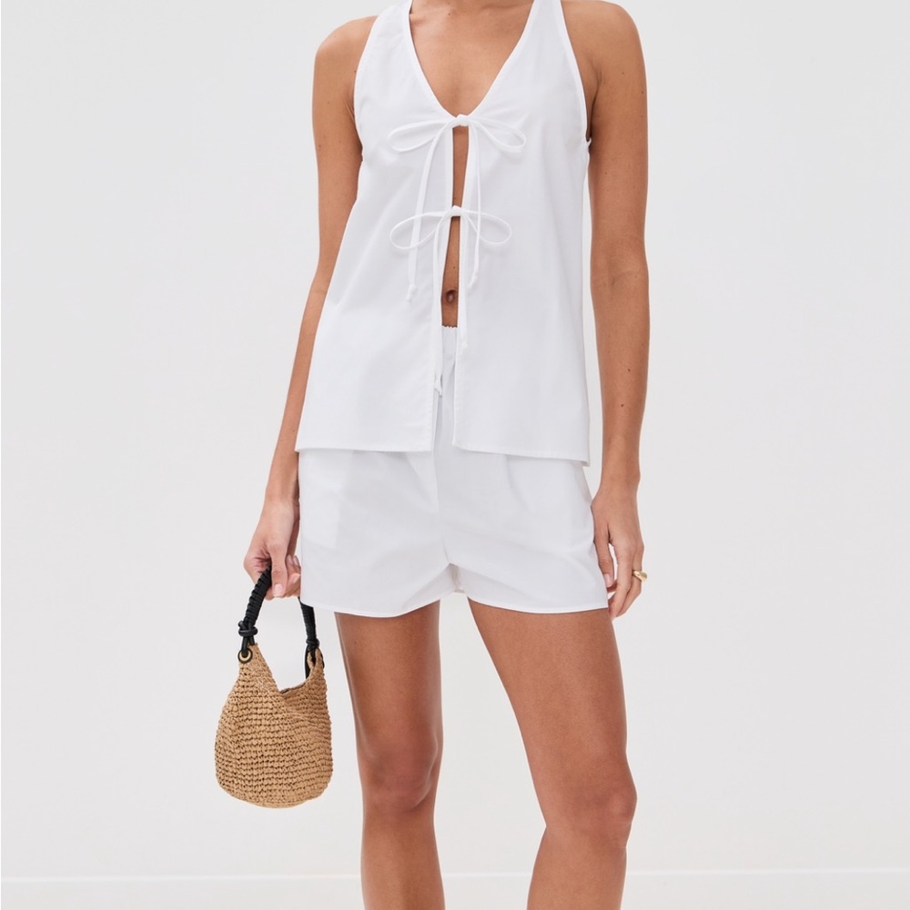 White Sleeveless Top LE BOP